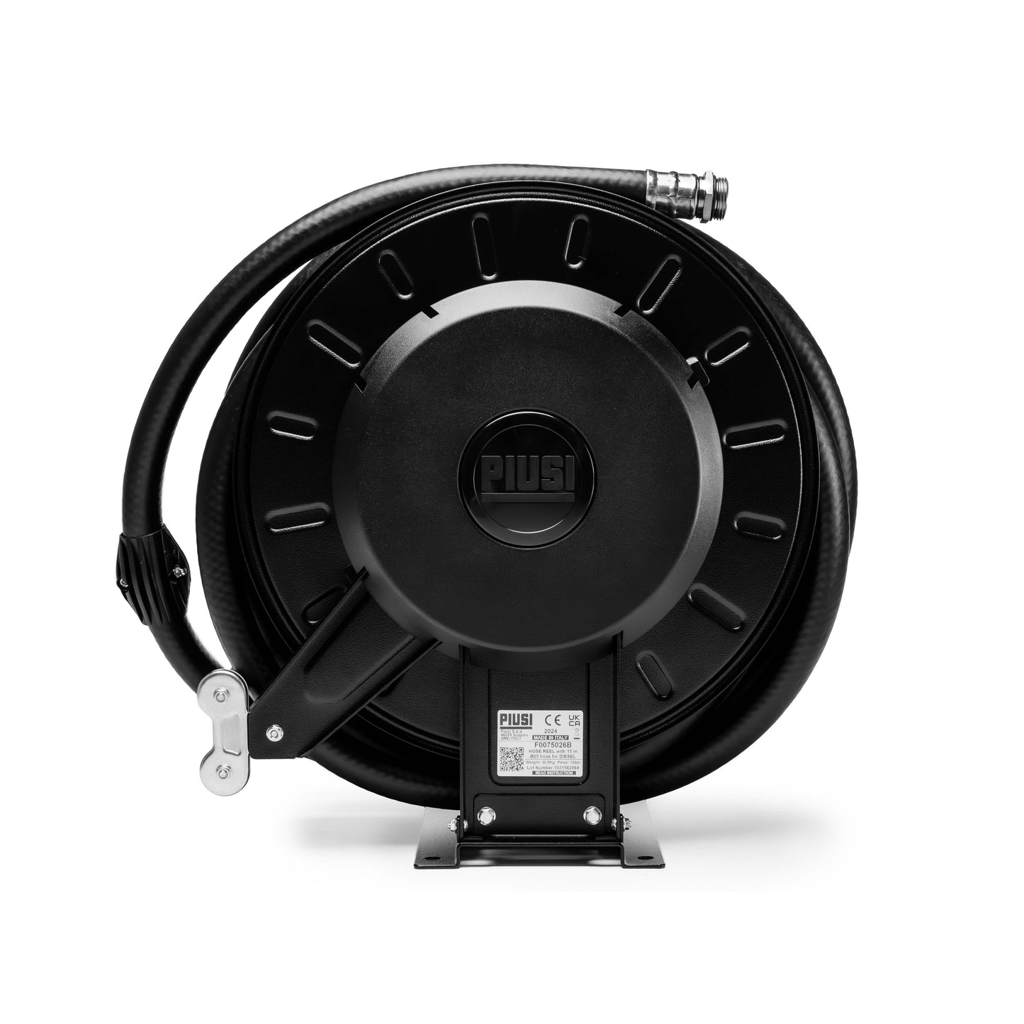 PIUSI Hose Reel Spring Rewind c/w 25mm id x 15m