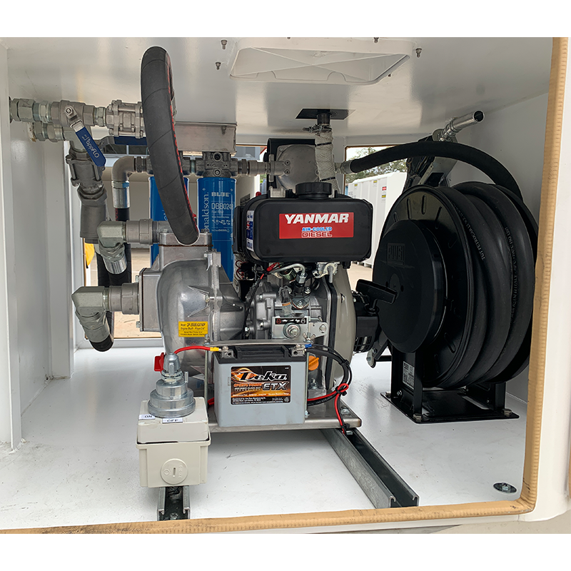 FUEL TRAILER 1250L Self Bunded Low Profile Dual Axle SBHD1250 fitted with optional electric start diesel driven dispensing system