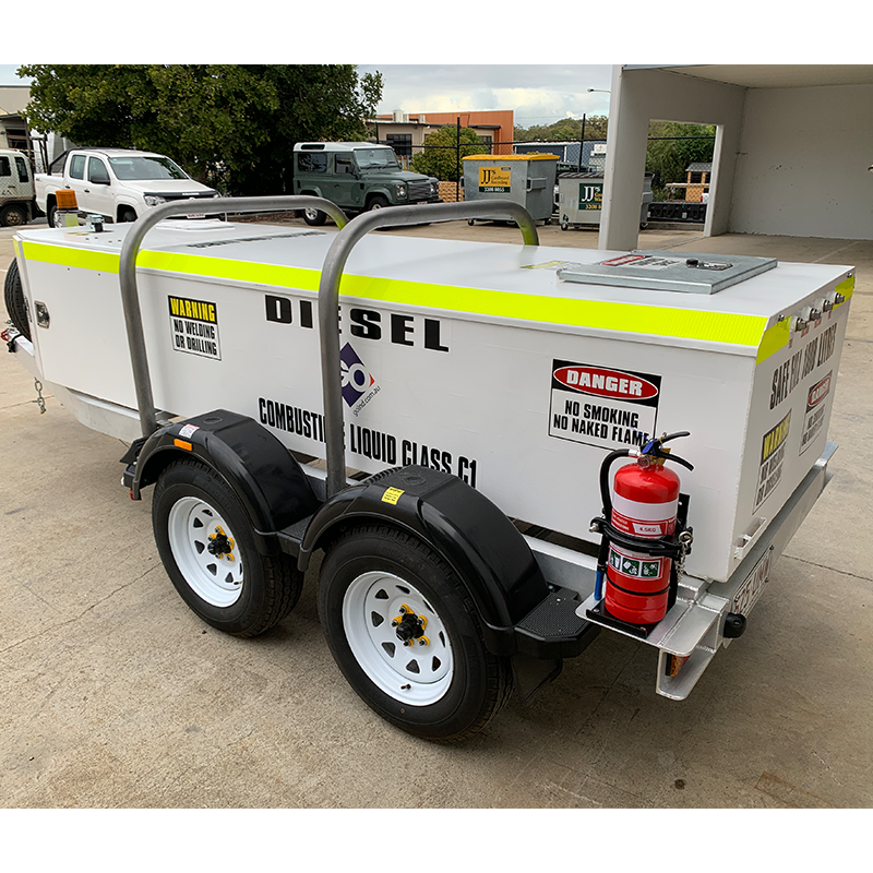 FUEL TRAILER 1250L Self Bunded Low Profile Dual Axle SBHD1250